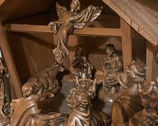1970's ATLANTIC MOLD 18-pcs NATIVITY SET