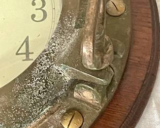 LA CROSSE TECHNOLOGY RADIO-CONTROLLED NAUTICAL SHIP PORTHOLE WALL CLOCK