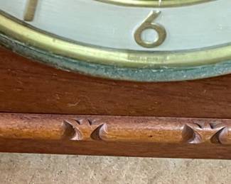 VINTAGE WELBY TAMBOUR (HUMP BACK) MANTEL CLOCK