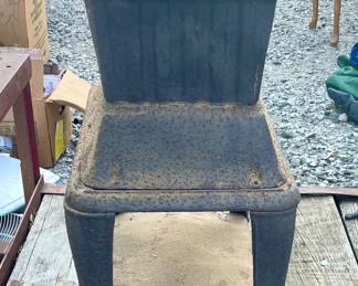ANTIQUE TWO-BURNER CAST IRON LAUNDRY/CAMP STOVE