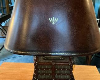 Faux book lamp