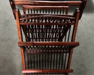 Vintage bamboo magazine holder