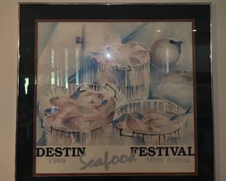 1988 Vintage Destin Festival Postor