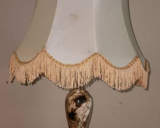 2 Vintage Marble Lamps - Needs work, but GREAT Bones.