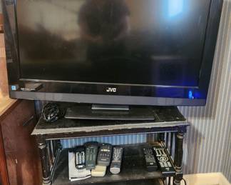 JVC TV & Small 2 Shelf End Table