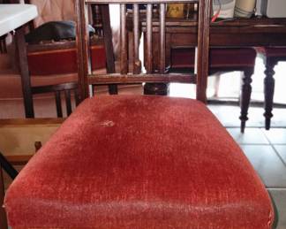 1 of 6 Chairs w/ Vintage Table