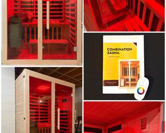 Heavenly Heat 2 person combination stone heater and infrared sauna