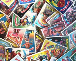 Vintage 1980s Garbage Pail Kids trading cards