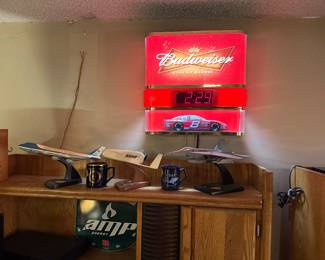 Budweiser nascar bar lights