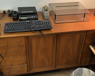 Lot 114: Wooden office credenza