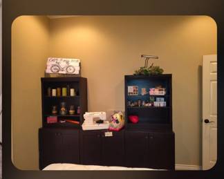 3 Black Cabinets/2Black Shelves