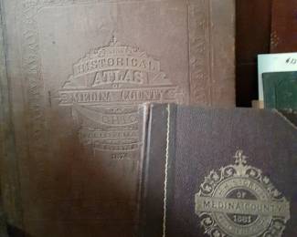 Large 1874 Medina County Atlas    1881 Medina History....there are more but not as good condition