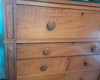 Empire Curly Maple Inlaid Chest