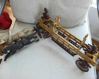 Cast Iron Fire truck..no ladders nice condition