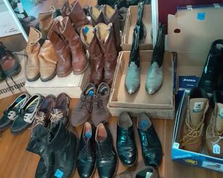 Mens shoes and boots,  some brand new
