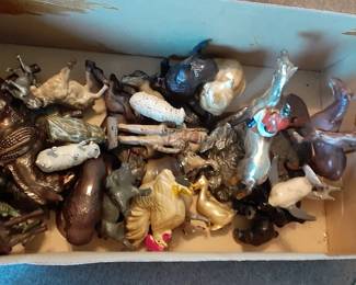 Some of the metal animals