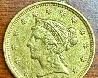 Gold Coin Pendant
