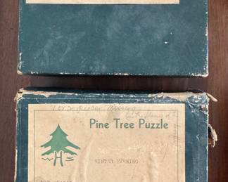 Vintage Pine Tree Puzzles