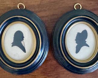 George & Martha Washington Portrait Silhouettes