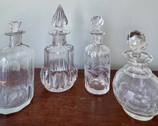 Cut & Etched Glass Cruets