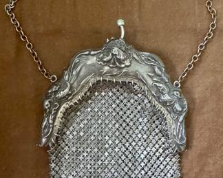 German Silver Antique Purse
