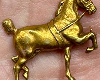 14K Horse Pin