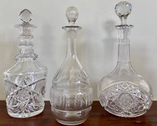 Cut Crystal Decanters