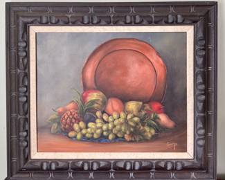 "Still Life" Oil on Canvas, Signed Conway