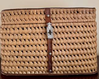 Vintage Woven Wicker Basket