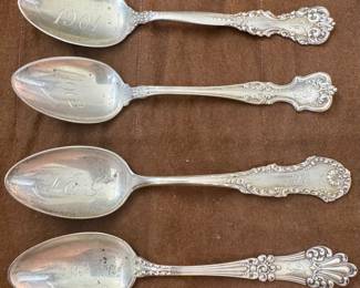 Sterling Monogrammed Spoons