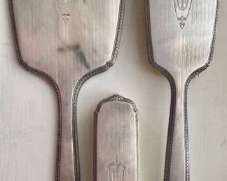 Sterling Monogrammed Vanity Set