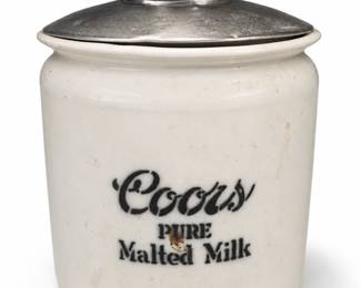 Vintage Coors Golden Malted Milk Soda Fountain Jar bid #12