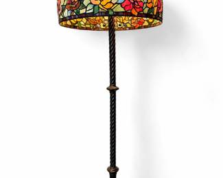 Stained Glass Floor Lamp bid #14