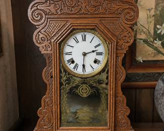 Antique Victorian Eastlake Mantle Clock bid #36s