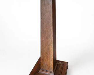 Arts & Crafts Quarter-Sawn Oak Pedestal bid #49