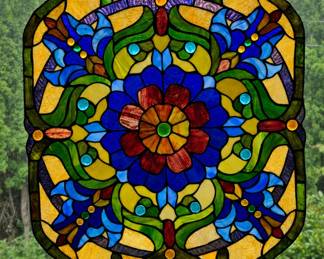 Unframed Stained Glass Panel bid #33
