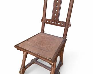 Antique Gothic Revival Side Chair bid #52