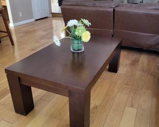 Large wood coffee table