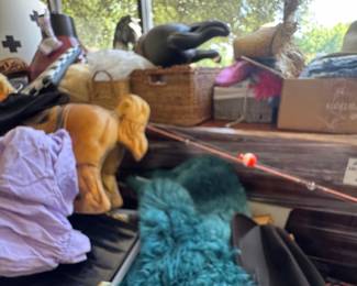 Fishing stuff, gun stuff,, glam camp, picnic