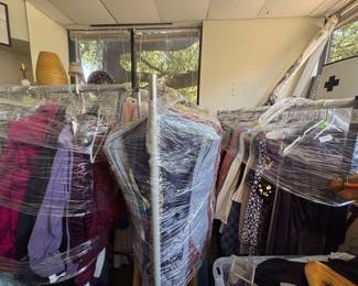 Racks of clothes
