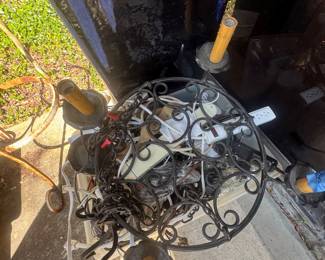 Iron chandelier