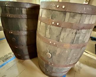 Man Cave 2 Barrels - suggest add round top, bar stools
