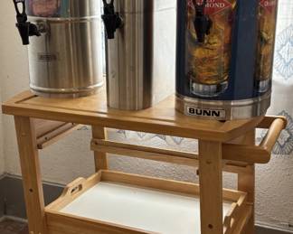 2 Ice Tea & 1 Punch Dispensers & Kitchen moving server