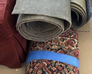 Various Area Rugs & Underlayments