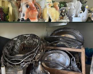 Silver, pitchers, cookie jars