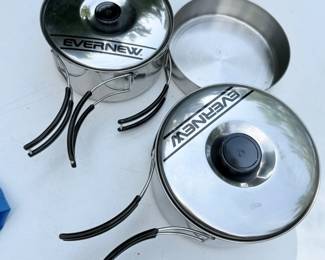 160 EvernewStainlessSteelNestingCampingCookwareSet