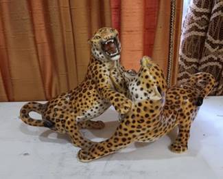 Vintage Ceramic Cheetahs