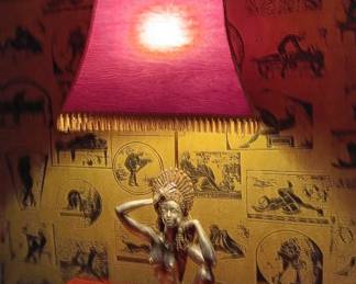Vintage Thai Figure Lamp