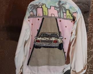 Airbrushed 80's Denim Jacket
