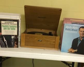 Record player and record albums